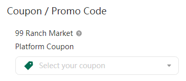 99 Ranch Market platform coupon code